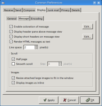 Message Prefs Message Prefs